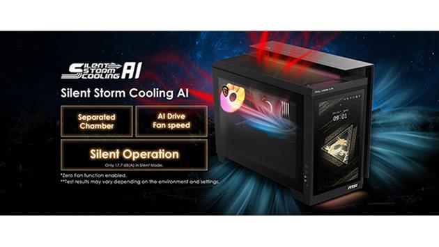 Dank der Silent Storm Cooling AI arbeitet das System mit höchster Effizienz.