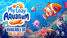 Dive into calmness! My Cozy Aquarium swims onto Steam and Switch on November 6!
