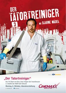 Drei neue Folgen der NDR Serie „Der Tatortreiniger“ am 6.10. vor TV-Ausstrahlung auf der gro&szlig;en Leinwand erleben! 