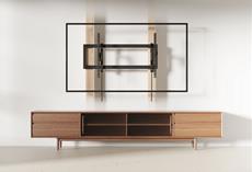 Gro&szlig;bildschirme bis 105 Zoll - einfach und beweglich montiert 