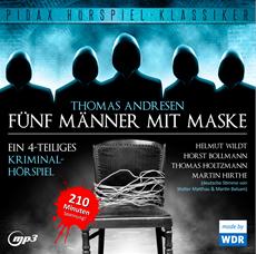 CD-Ver&ouml;ffentlichung | 4-teiliges Kriminalh&ouml;rspiel „F&uuml;nf M&auml;nner mit Maske&quot; erscheint am 27.03.2015
