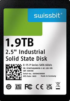 Swissbit pr&auml;sentiert neue Industrie-SATA-SSDs mit hochzuverl&auml;ssiger 3D-NAND-Technologie